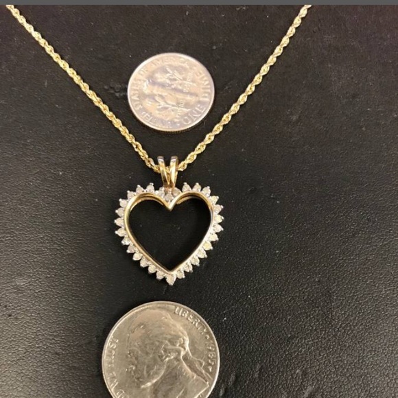 Zales Jewelry Gold Plated Heart Shaped Necklace Poshmark